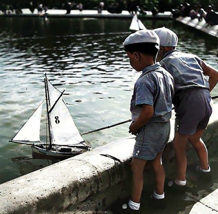 Children Playing In Paris 1938