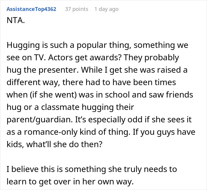 "Am I The Jerk For Hugging My Brother In Front Of My Wife, Despite Knowing That Makes My Wife Uncomfortable?"
