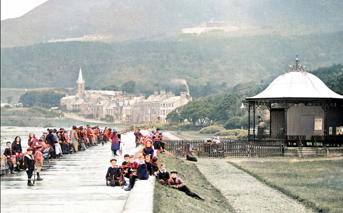 Bandstand And Promenade. Newcastle, Co Down, Northern Ireland C1910