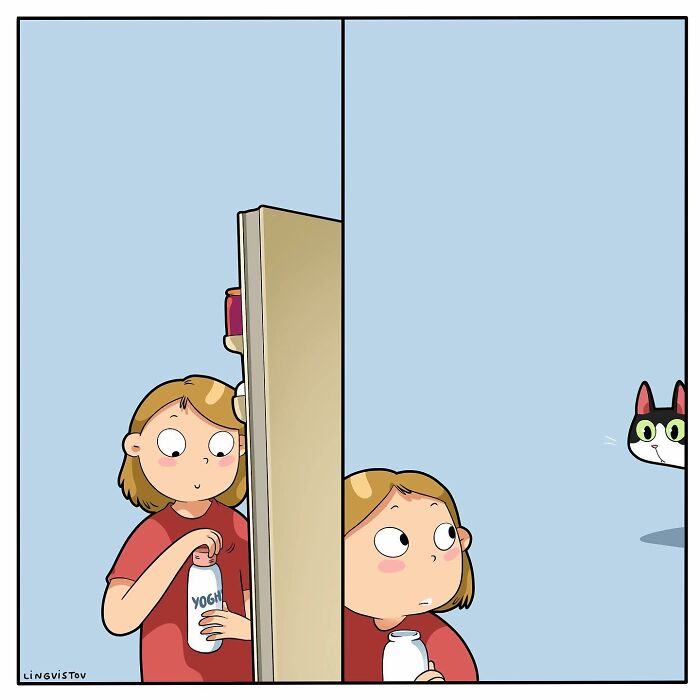 The Daily Realities Of Living With A Cat, Perfectly Captured By This Artist (40 New Pics)