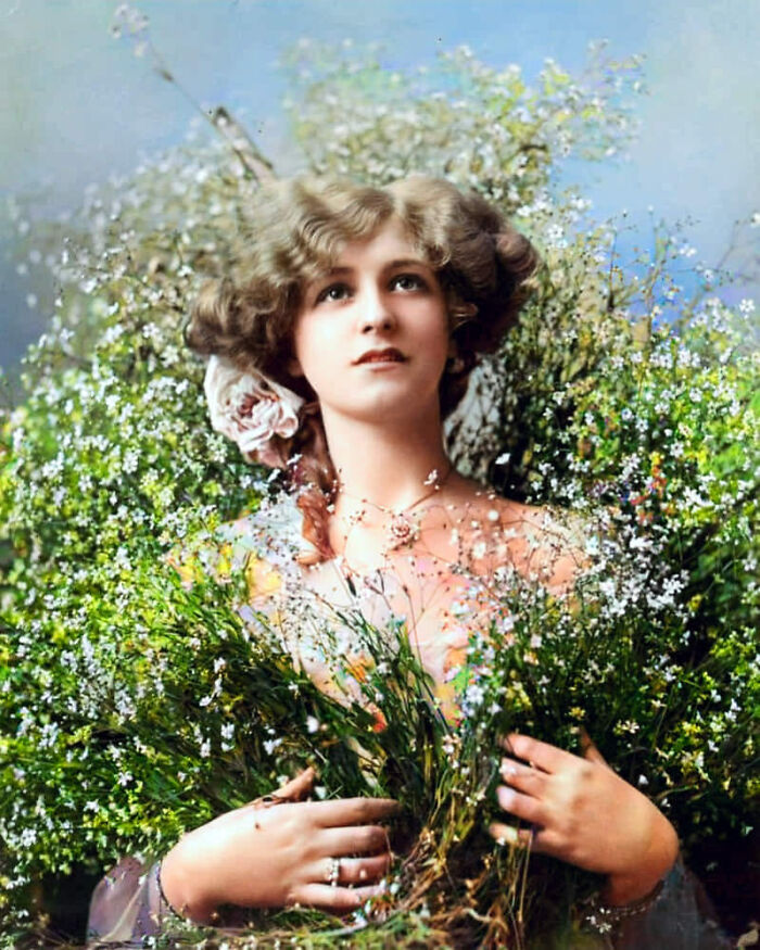 Actriz Miss Gabrielle Ray, alrededor de 1900