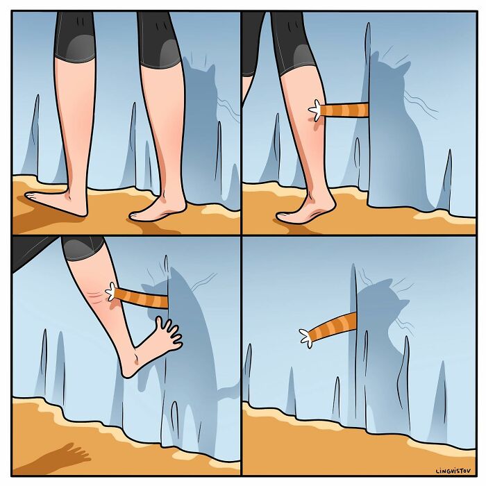 The Daily Realities Of Living With A Cat, Perfectly Captured By This Artist (40 New Pics)