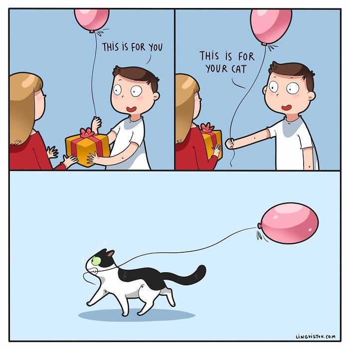46 New Hilarious Comics About The Realistic Life Of Cat Owners