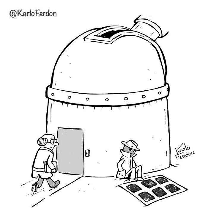 This Artist Continues To Make Humorous Comics Without Using A Single Word, And Here Are His 30 Newest Ones