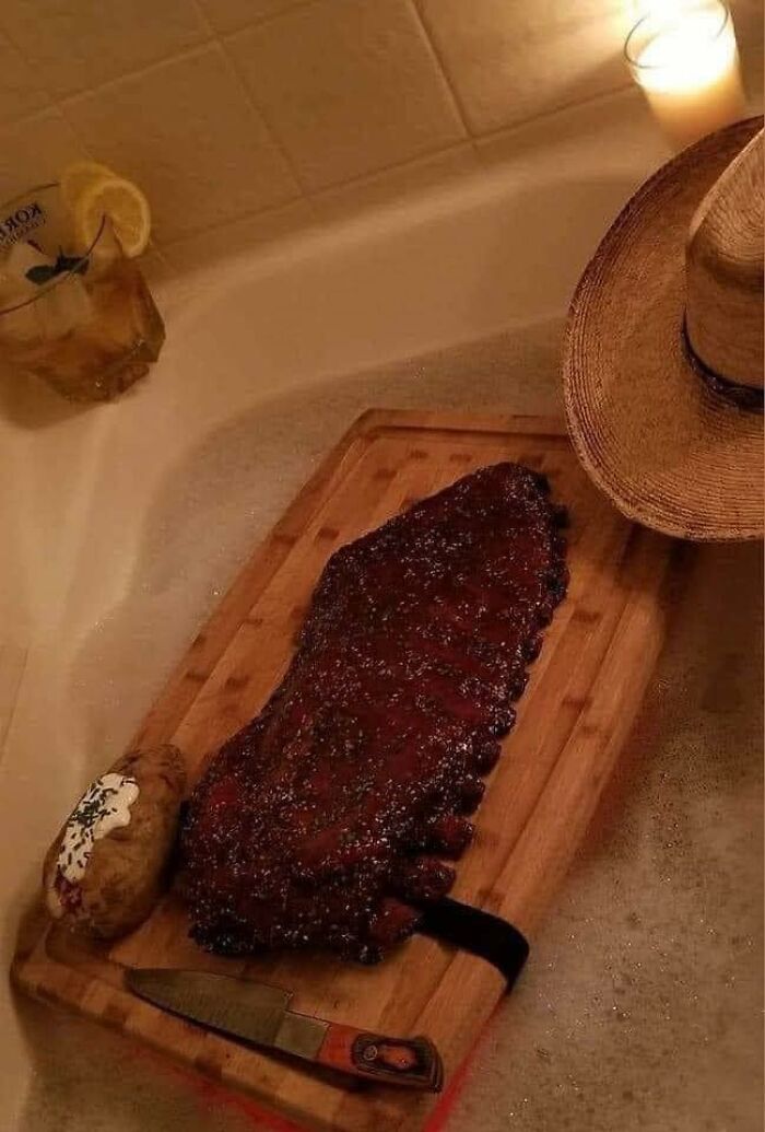 Don’t Talk To Me Until I’ve Had My BBQ Ribs & Bubble Bath