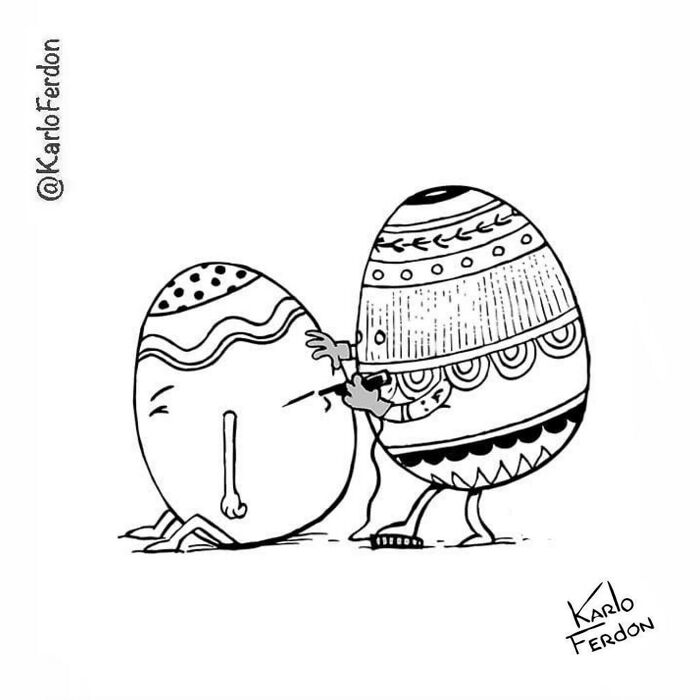 This Artist Continues To Make Humorous Comics Without Using A Single Word, And Here Are His 30 Newest Ones