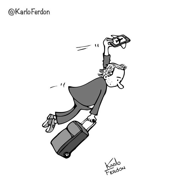 This Artist Continues To Make Humorous Comics Without Using A Single Word, And Here Are His 30 Newest Ones