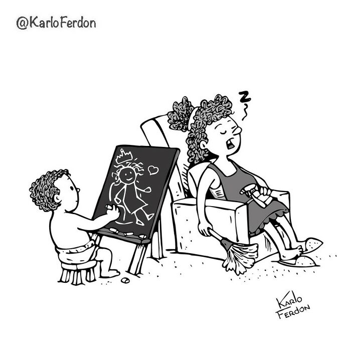 This Artist Continues To Make Humorous Comics Without Using A Single Word, And Here Are His 30 Newest Ones