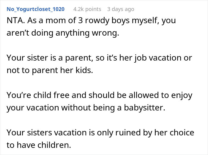 Family Tries Guilt-Tripping A Guy Into Babysitting His 3 Nephews On Vacation, He Refuses And Drama Ensues