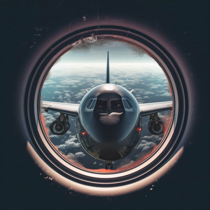 I Generated 10 Images Showing Things You Do Not Want To See When Looking Out Your Aircraft Window