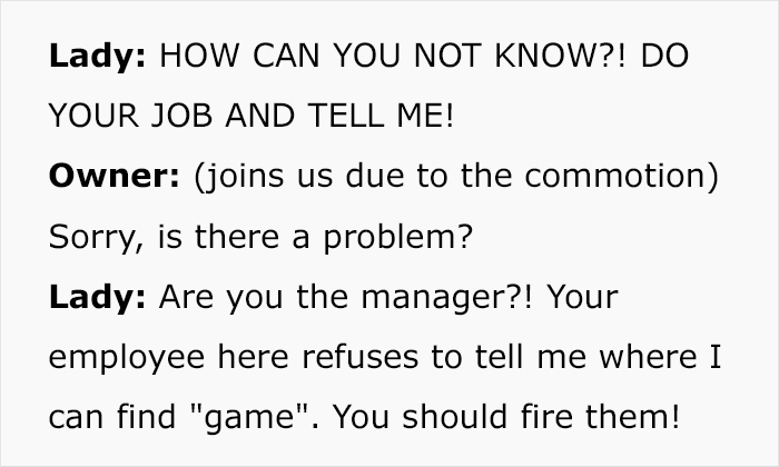 Customer's Clash With A Karen At A Store Turns Into "One Of The Best Encounters" After Store Owner Pulls Off Hilarious Malicious Compliance Customer's Clash With A Karen At A Store Turns Into "One Of The Best Encounters" After Store Owner Pulls Off Hilarious Malicious Compliance
