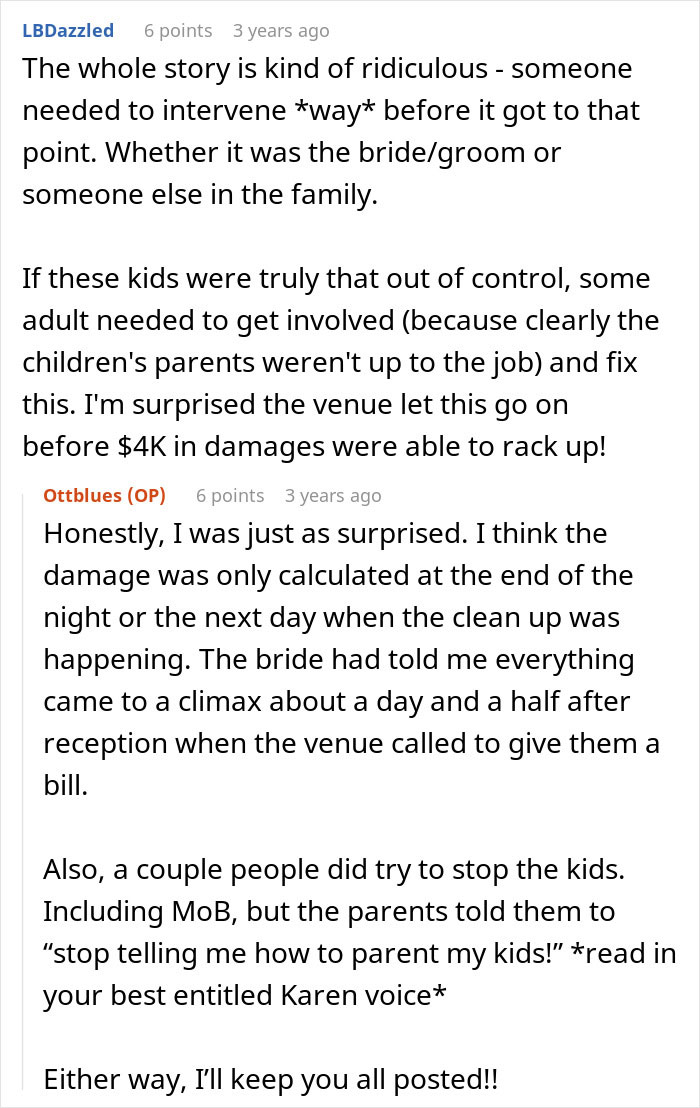 "It's Not My Problem Your Wedding Isn't Kid Friendly": Bride And Groom Take Parents To Court After Their Kids Ruin Their Wedding