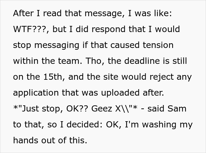 “Tough Luck, Kids”: Teacher Washes Her Hands Off Helping Students Meet The Deadline, They Don’t And They’re Not Happy “Tough Luck, Kids”: Teacher Washes Her Hands Off Helping Students Meet The Deadline, They Don’t And They’re Not Happy