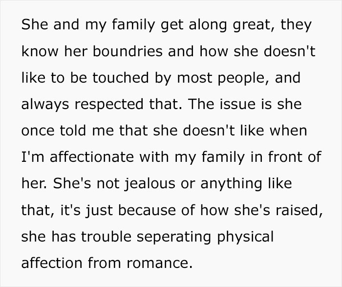 "Am I The Jerk For Hugging My Brother In Front Of My Wife, Despite Knowing That Makes My Wife Uncomfortable?"