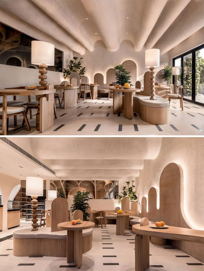 Myfresh Café en Panchkula, India, por Loop Design Studio