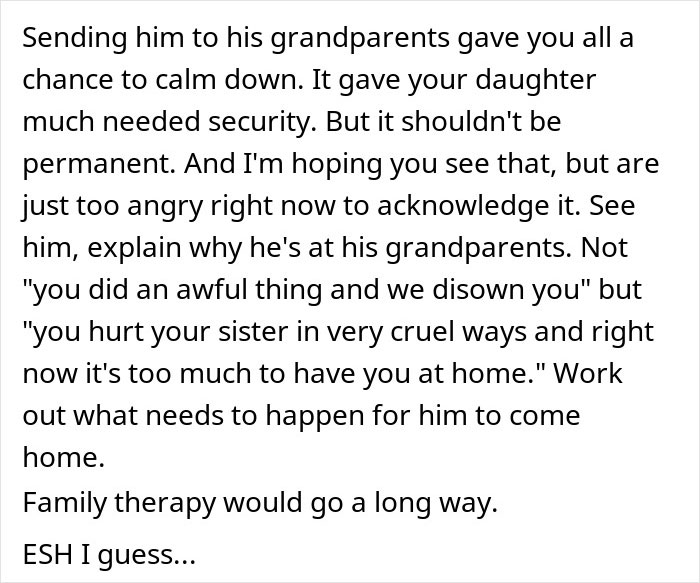 "I Don't Think Our Relationship Can Recover From This": Mom Sends Son Away After He Exposes Sister's Secret To Entire School "I Don't Think Our Relationship Can Recover From This": Mom Sends Son Away After He Exposes Sister's Secret To Entire School