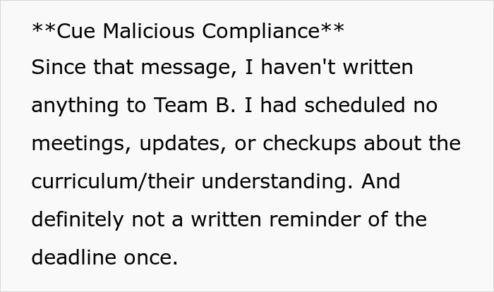 “Tough Luck, Kids”: Teacher Washes Her Hands Off Helping Students Meet The Deadline, They Don’t And They’re Not Happy “Tough Luck, Kids”: Teacher Washes Her Hands Off Helping Students Meet The Deadline, They Don’t And They’re Not Happy
