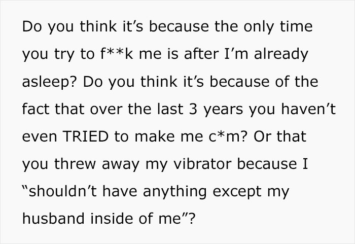 Woman Lists All The Reasons She Doesn't Want To Have Sex With Her Husband After She Catches Him Complaining, And Every Man Needs To Read This