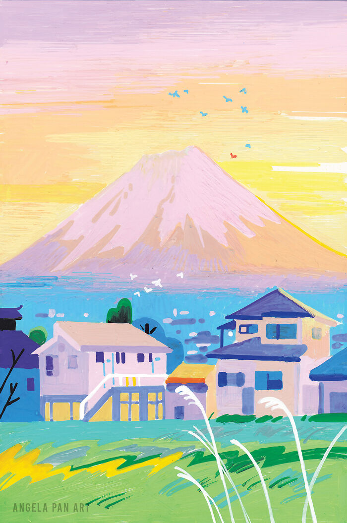 Sunset In Shimoyoshida