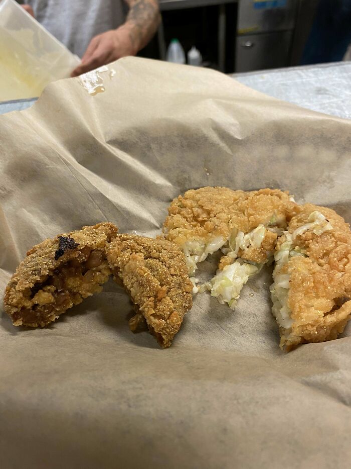 What Do You Guys Think About My Deep Fried Baked Beans And Deep Fried Cole Slaw?