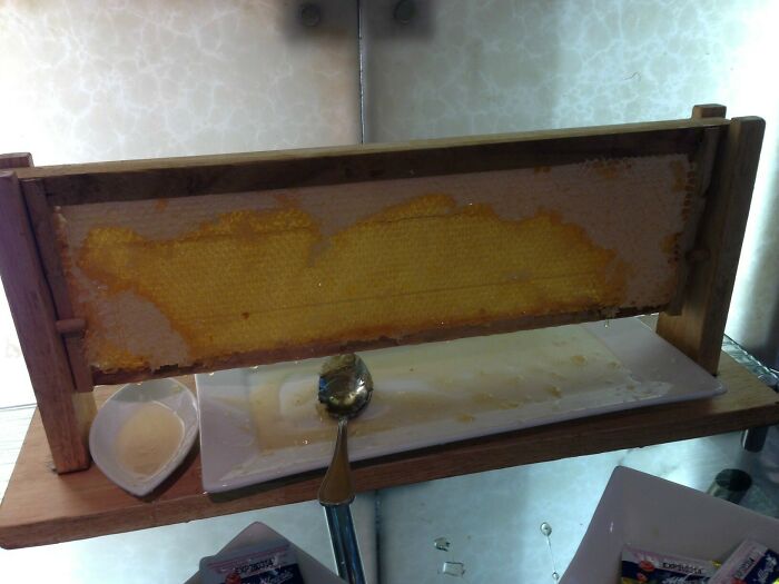 My Father Is Visiting Bangkok. The Hotel That He Is Staying At Serves Honey On The Honeycomb