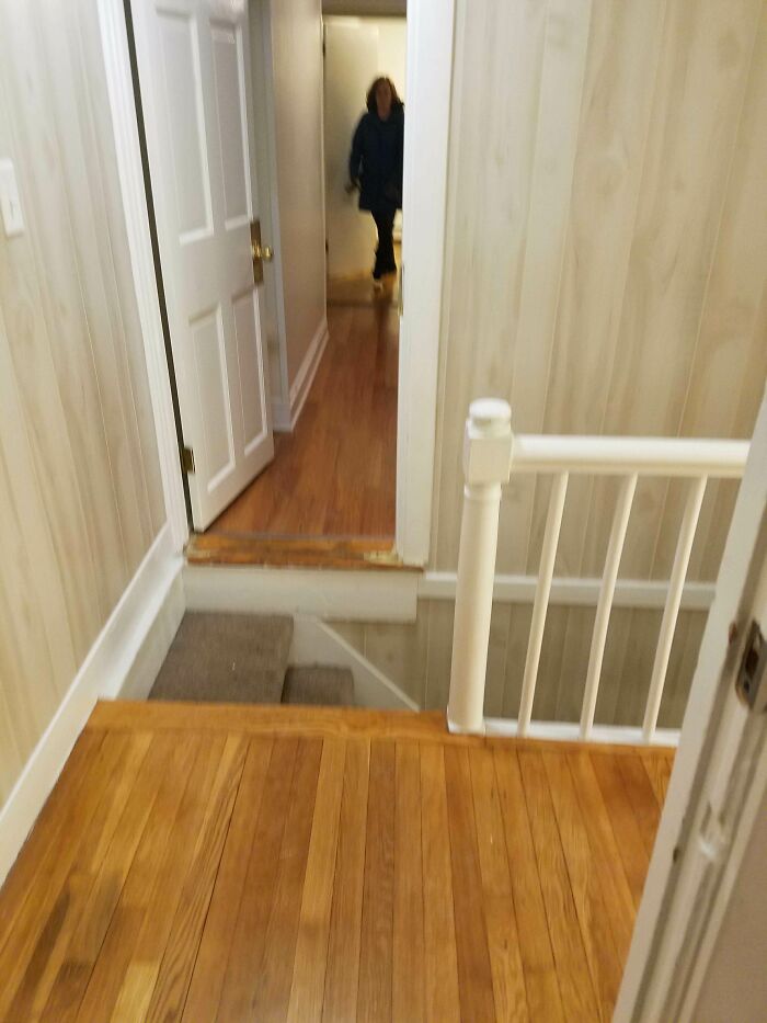 This Flight Of Stairs Right Outside A Bedroom