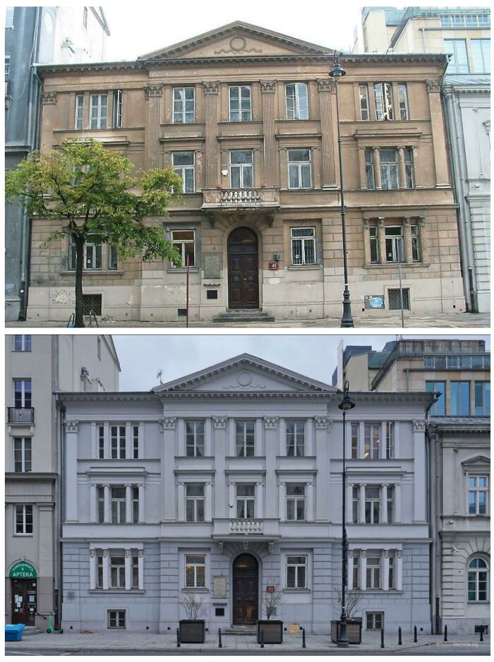 Kulikiewicz House In Warsaw, Poland. Built In 1829 And Restored Recently
