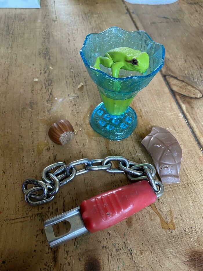 The Array Of Fine Gifts Our 4yo Just Presented To My Wife. Happy Mother’s Day!