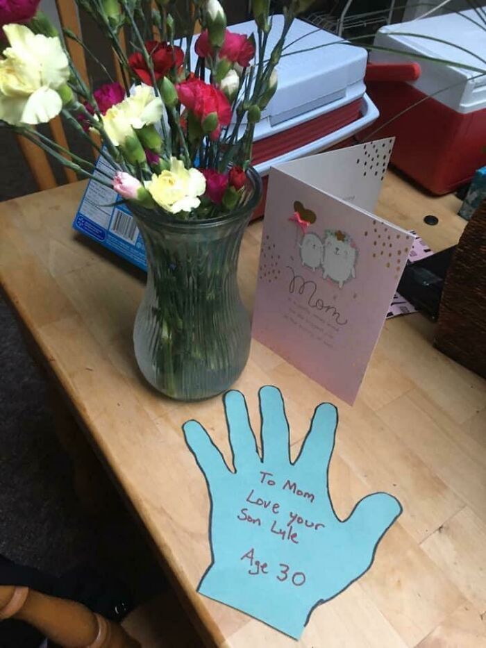 My 30 Year Old Brother (Fully Cognitive) Made This For My Mom This Mother’s Day