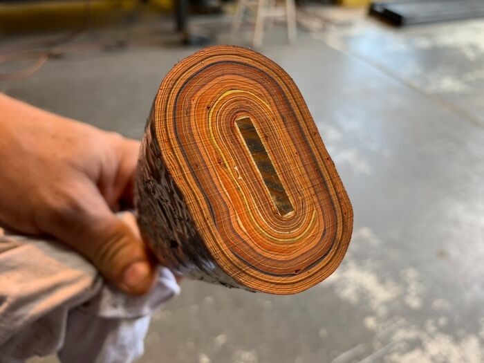 Cross-Section Of Our Painter’s 1-Year-Old Stir Stick