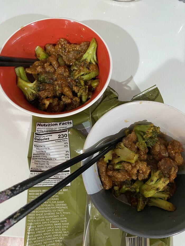 Ah Yes, All “6 Servings” Of Trader Joe’s Broccoli Beef