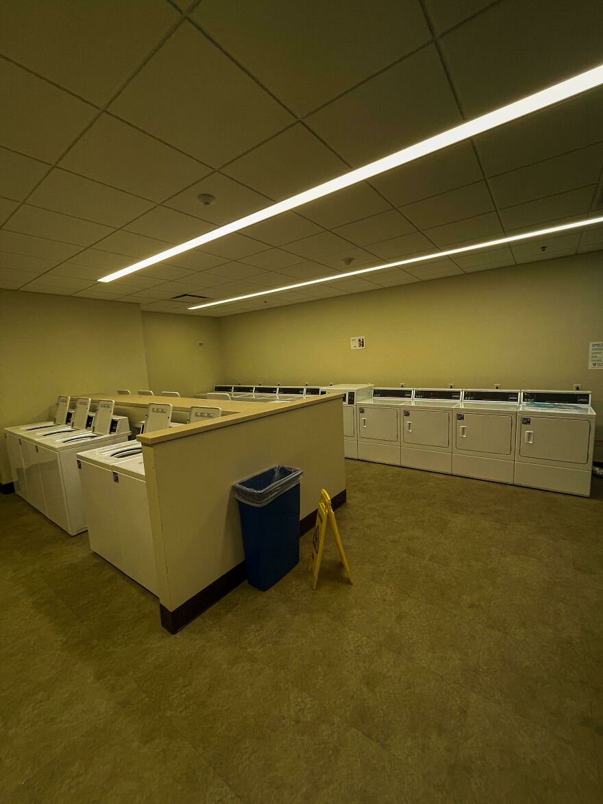 Empty Laundry Room At 2 Am