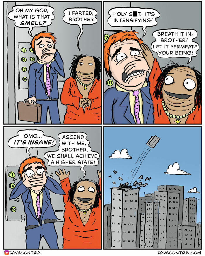 New Whimsically Dark Comics By Dave Contra That You Won’t Believe Your Eyes