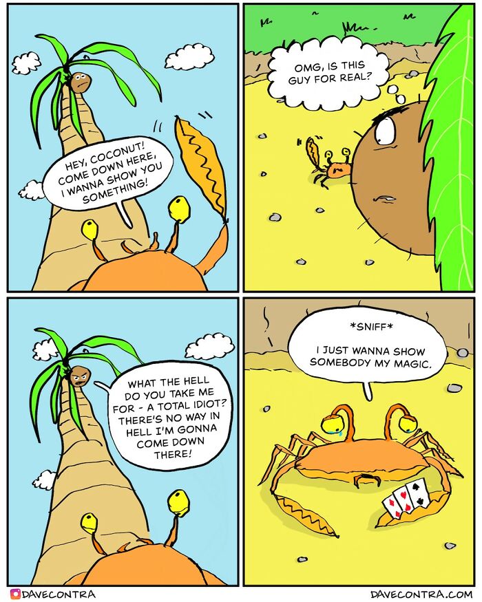 New Whimsically Dark Comics By Dave Contra That You Won’t Believe Your Eyes