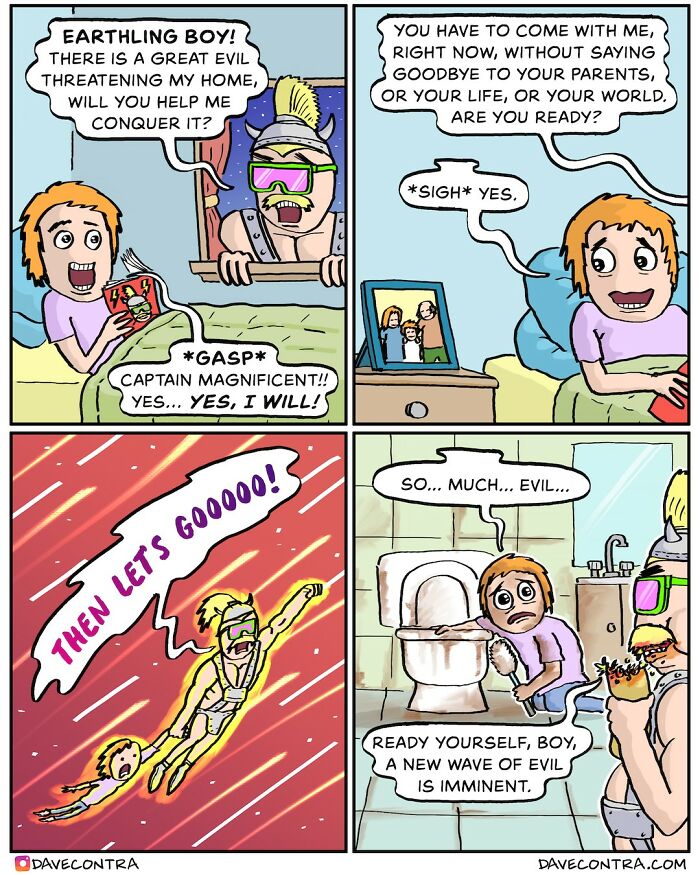 New Whimsically Dark Comics By Dave Contra That You Won’t Believe Your Eyes