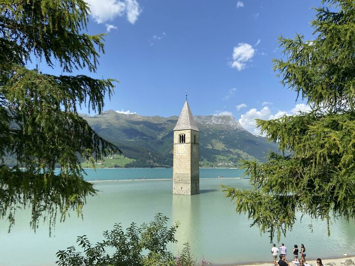 This Church Under Water In Italy