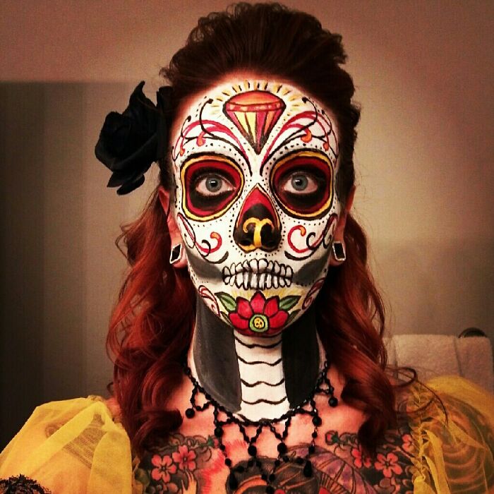 My Friend's Take On "Day Of The Dead" Make-Up