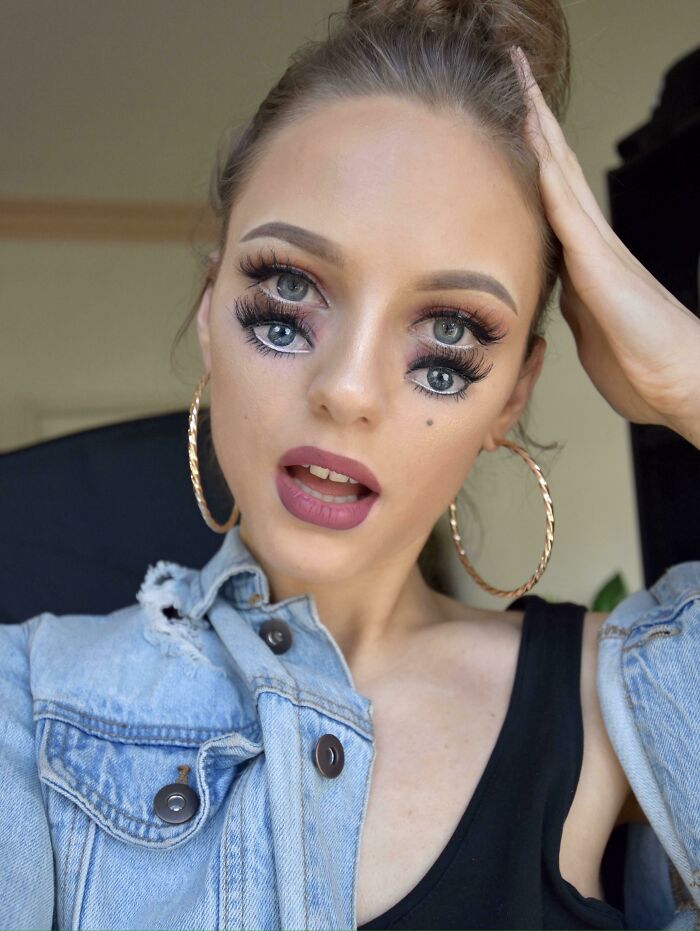These Eyes Were Painted On My Face Using Only Make-Up