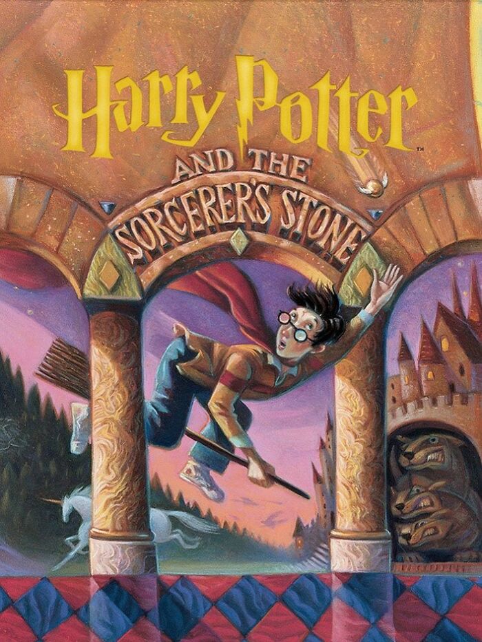 Harry Potter And The Sorcerer's Stone book cover 