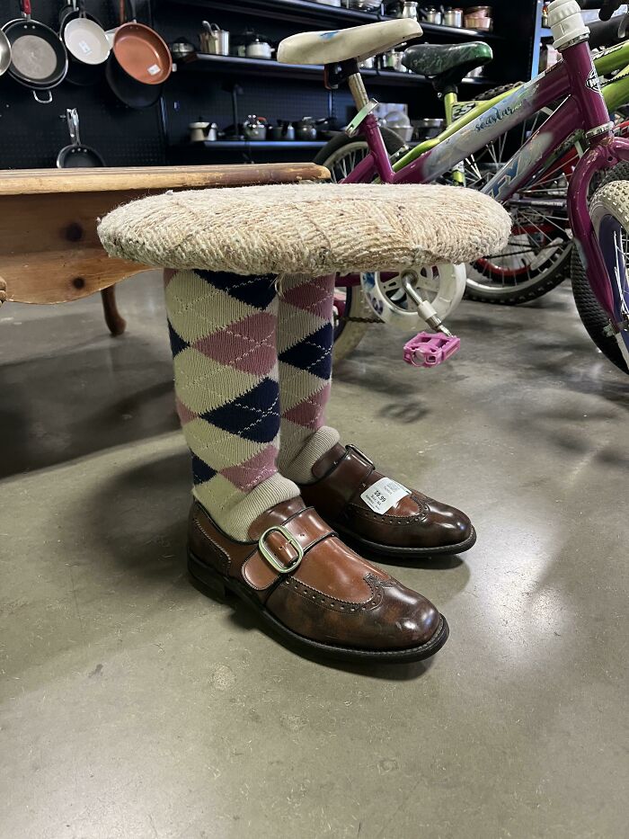 Catch And Release-Literal Foot Stool