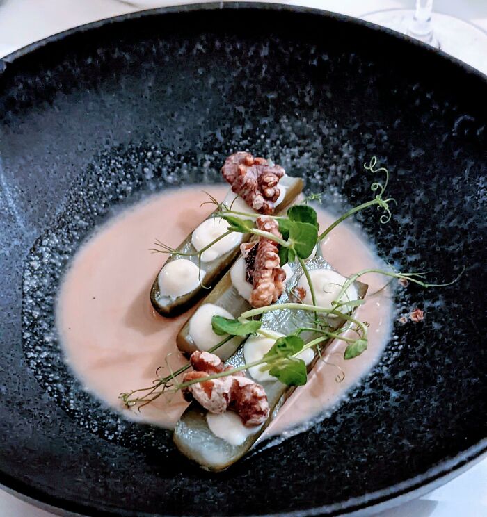 When The First Out Of 5 Courses In A Fancy Restaurant Say "Pickle"