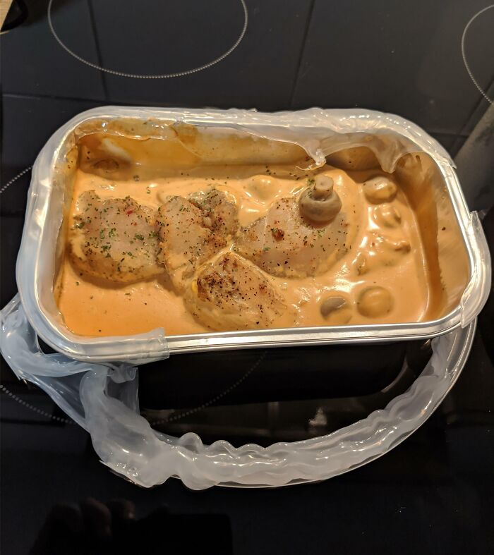 Microwave's Plastic Cover Melted Over My Dinner