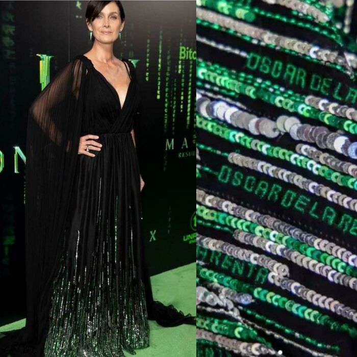 Carrie-Anne Moss’ Dress The New Matrix Premiere