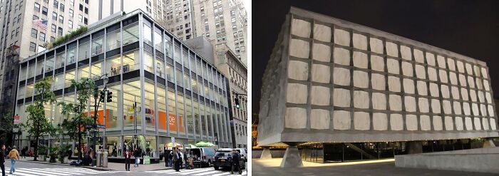 Pictures of Manufacturers Trust Company & Yale University Beinecke rare book and manuscript library