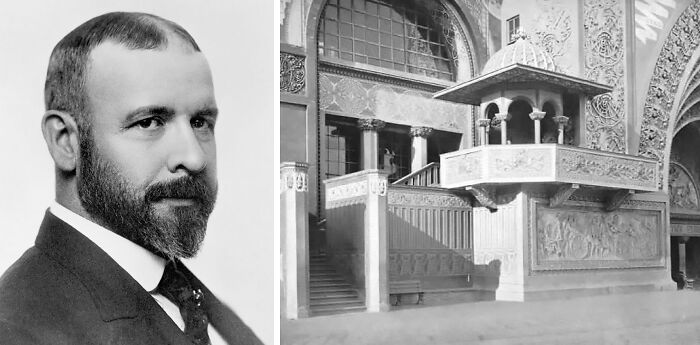 Pictures of Louis Henry Sullivan and World's Fair Transportation building