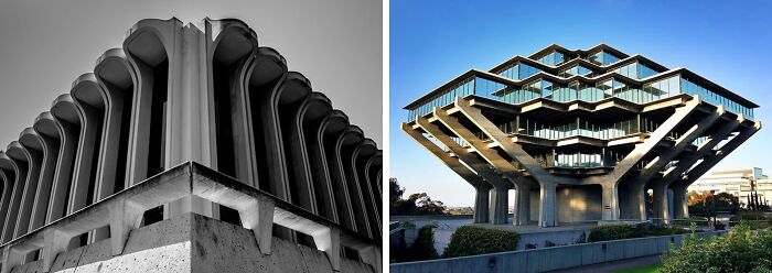 Pictures of UCI libraries gateway study center & the Geisel library