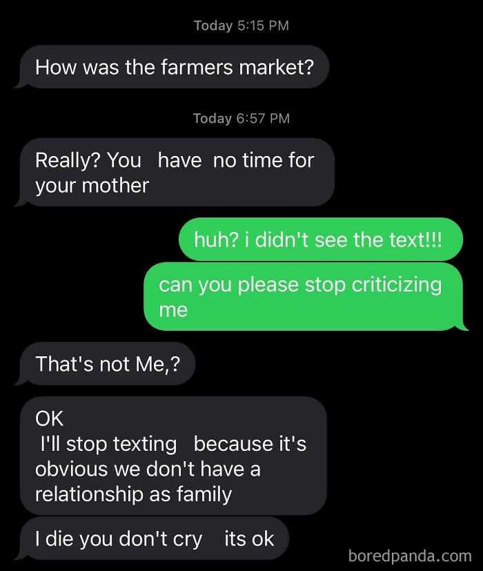 This Is What My Partner Has To Deal With Daily, Classic Narcissistic Mom In My Opinion