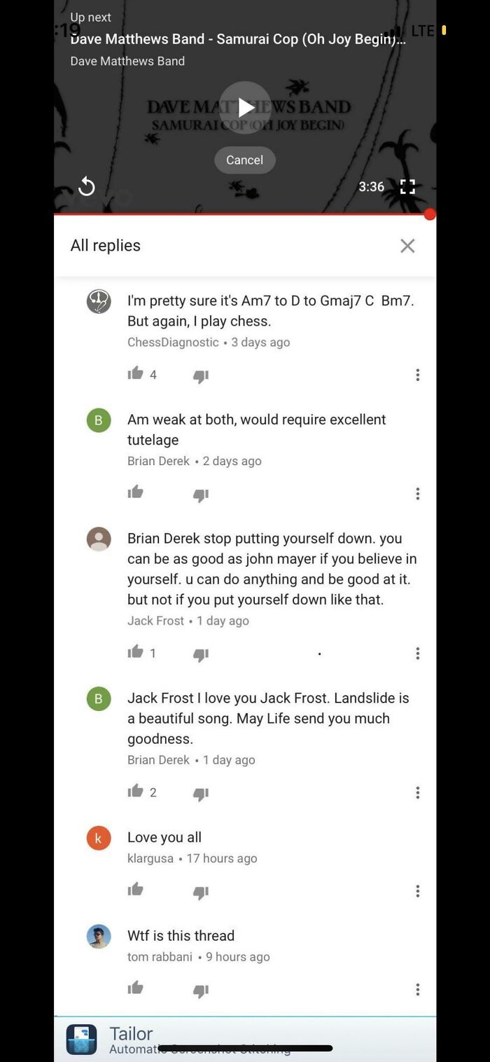 Unexpected Wholesomeness In The Youtube Comments