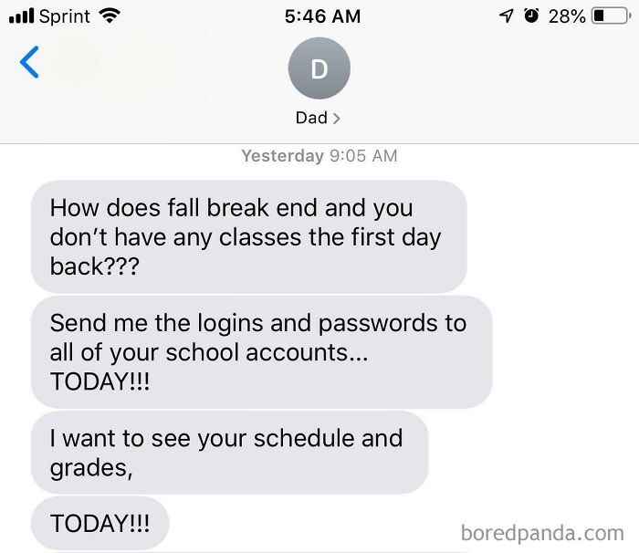 (In University) Parents Track My Location And Knows I Didn’t Go To Class (Because I Had Already Turned In The Project We Were Working On And Didn’t Need To Work In Studio)