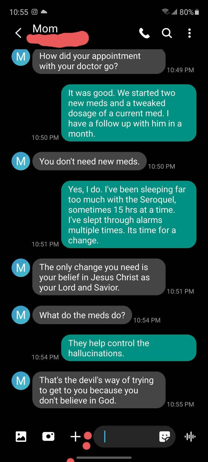 I'm 25, I Have Schizophrenia, And Have Zero Support From My Mom